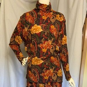 VINTAGE Mister Leonard Shirt & Skirt Set